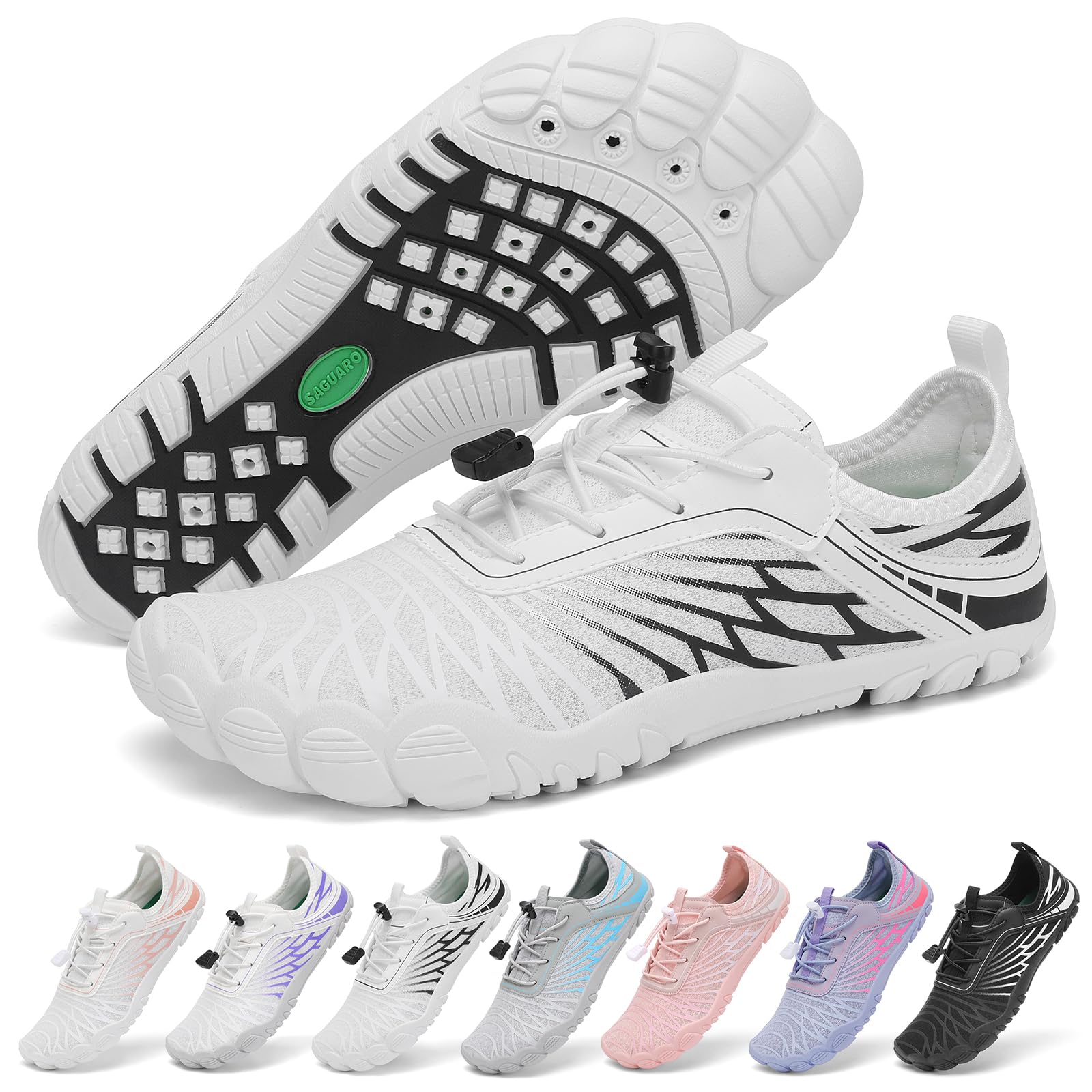 SAGUARO Barefoot Zapatillas Mujer Zapatos Minimalistas Ligeras con Puntera Ancha, 35-43 EU