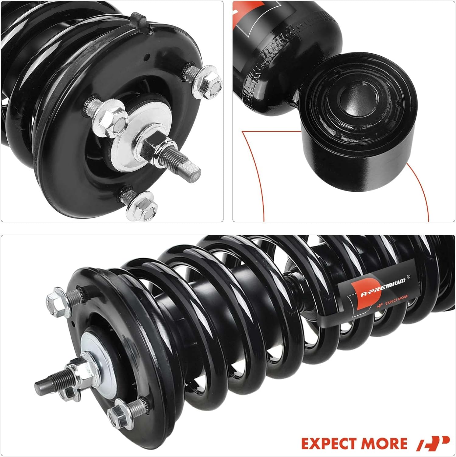 A-Premium Front Complete Strut & Coil Spring Assembly Compatible with Nissan Frontier 2005-2019 & Suzuki Equator 2009-2012, 2.5L, 2-PC Set