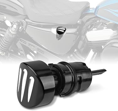 Motorcycle Engine Oil Tank Dipstick for Harley Sportster Iron XL 883 1200 & Forty Eight 2004-2021 Machine Oil Tank Cap Oil Level Indicator Black