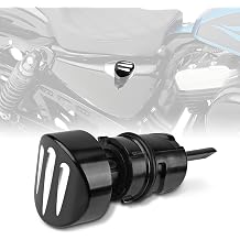 Motorcycle Engine Oil Tank Dipstick for Harley Sportster Iron XL 883 1200 &amp; Forty Eight (2004-2021) Machine Oil Tank Cap Oil Level Indicator (Black)