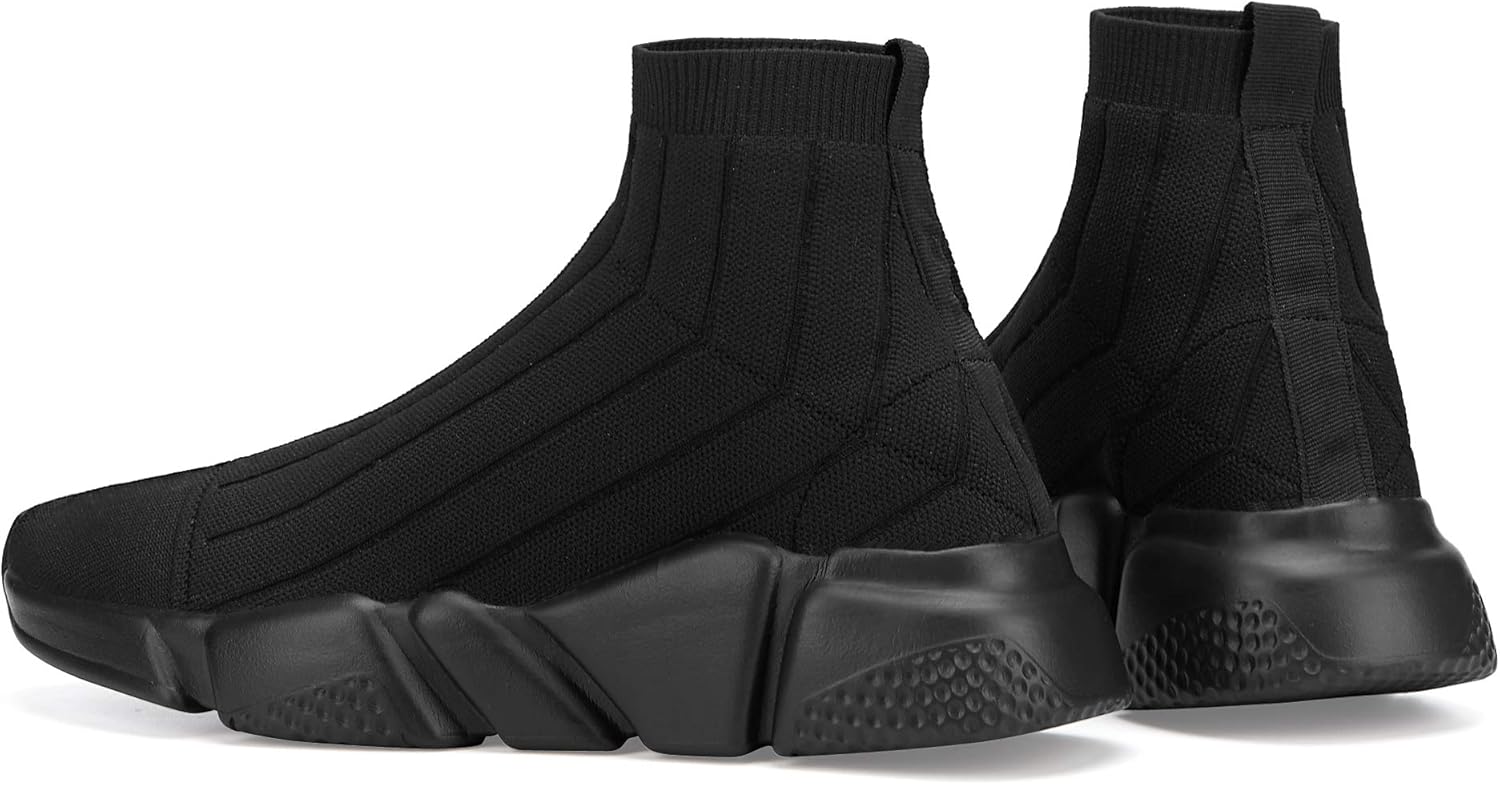 Casbeam Men's Running Knit Comfortable Lightweight Breathable Casual Sports Shoes Fashion Sneakers Slip-On Walking Shoes - Image 4