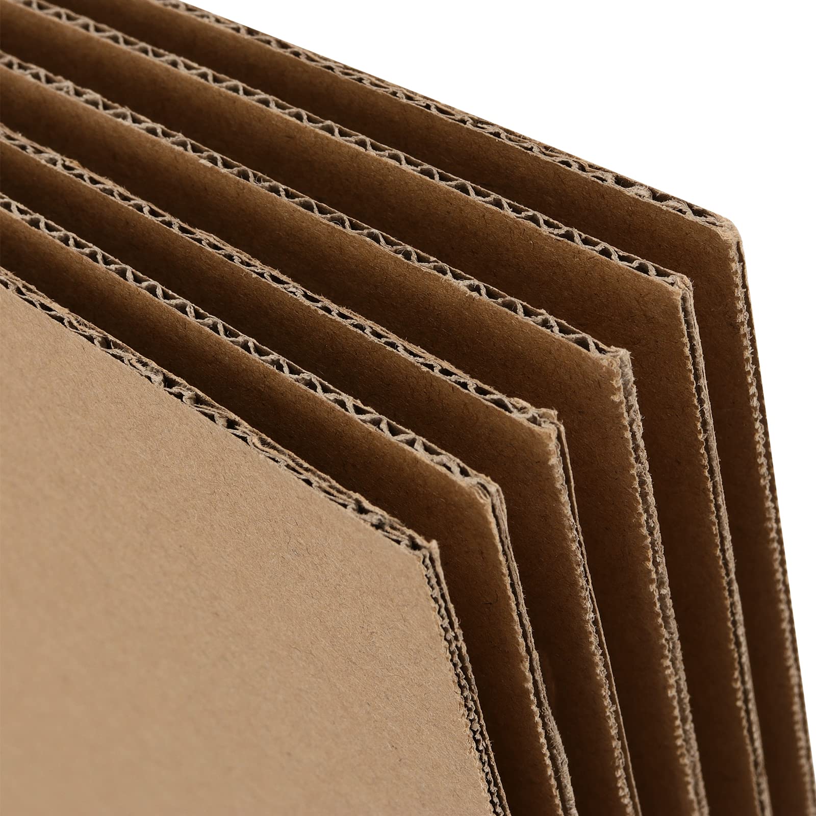 NAMYEUT 60 Pack 3mm A4 Corrugated Cardboard Sheets, Brown Flat Cardboard Sheet Pad - Image 3