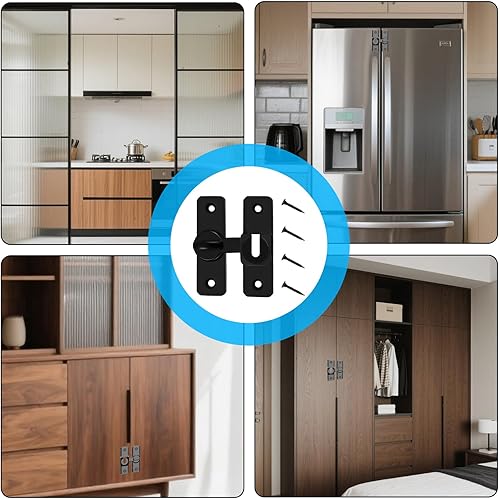 Miniatura 5 de 1 pestillo de puerta de granero, cerradura de puerta corredera, cerradura de puerta de granero, cerradura de cerradura de puerta, cerradura de