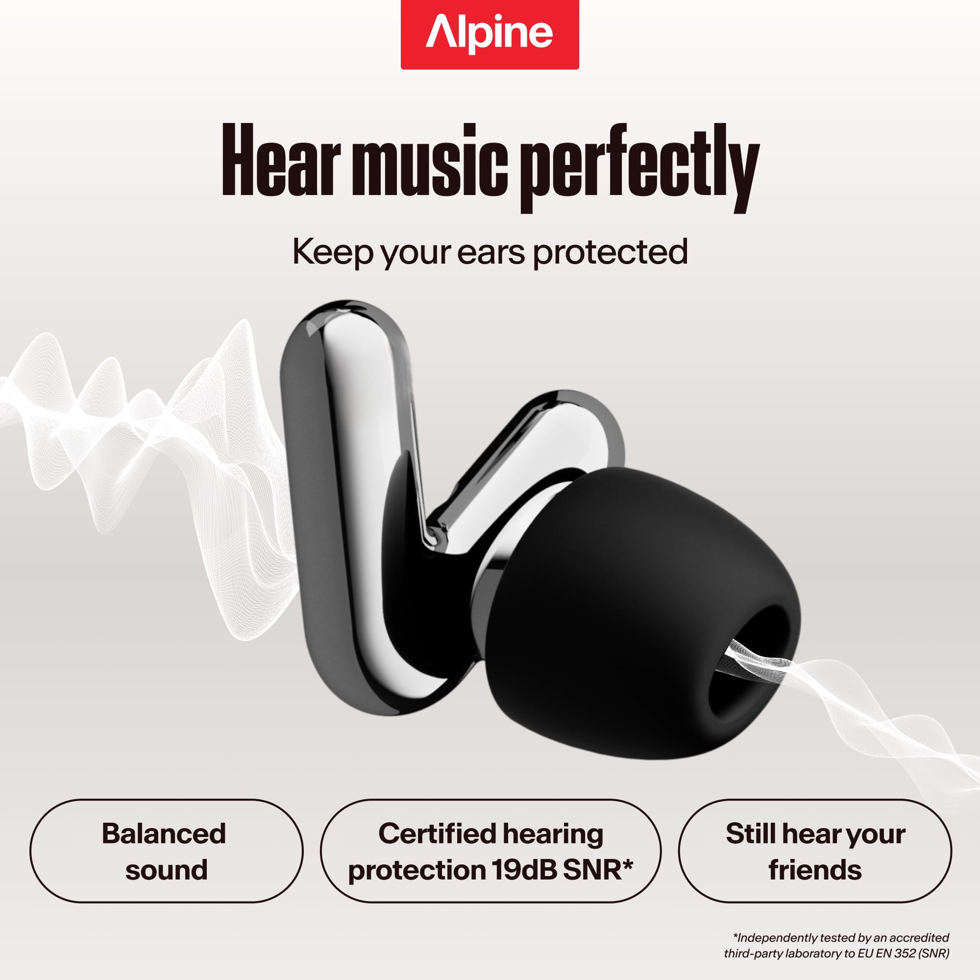 Alpine Tune | Ear Plugs for Concert with Premium High Fidelity Filter — Amazon image 3