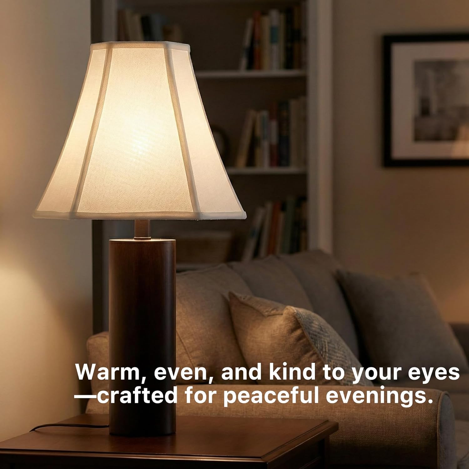 2-Pack White Square Cut Corner Lamp Shades, 6.5" Top × 13" Bottom × 10.6" Height, Spider Fitter – Medium Shade for Table Lamps, Foldable Bell Fabric Lampshade, Modern & Minimalist Home Decor.