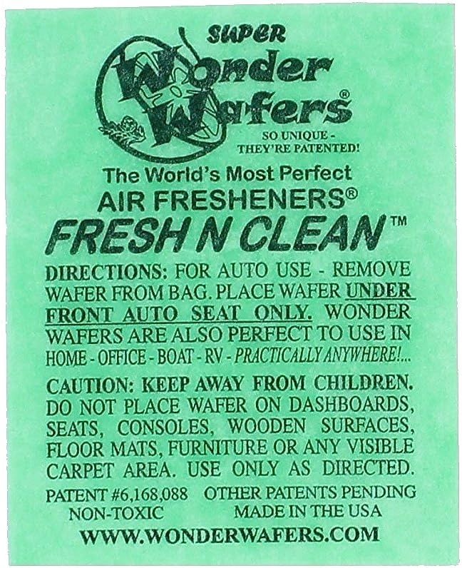 Wonder Wafers25 CT Individually Wrapped Fresh & Clean Air Fresheners