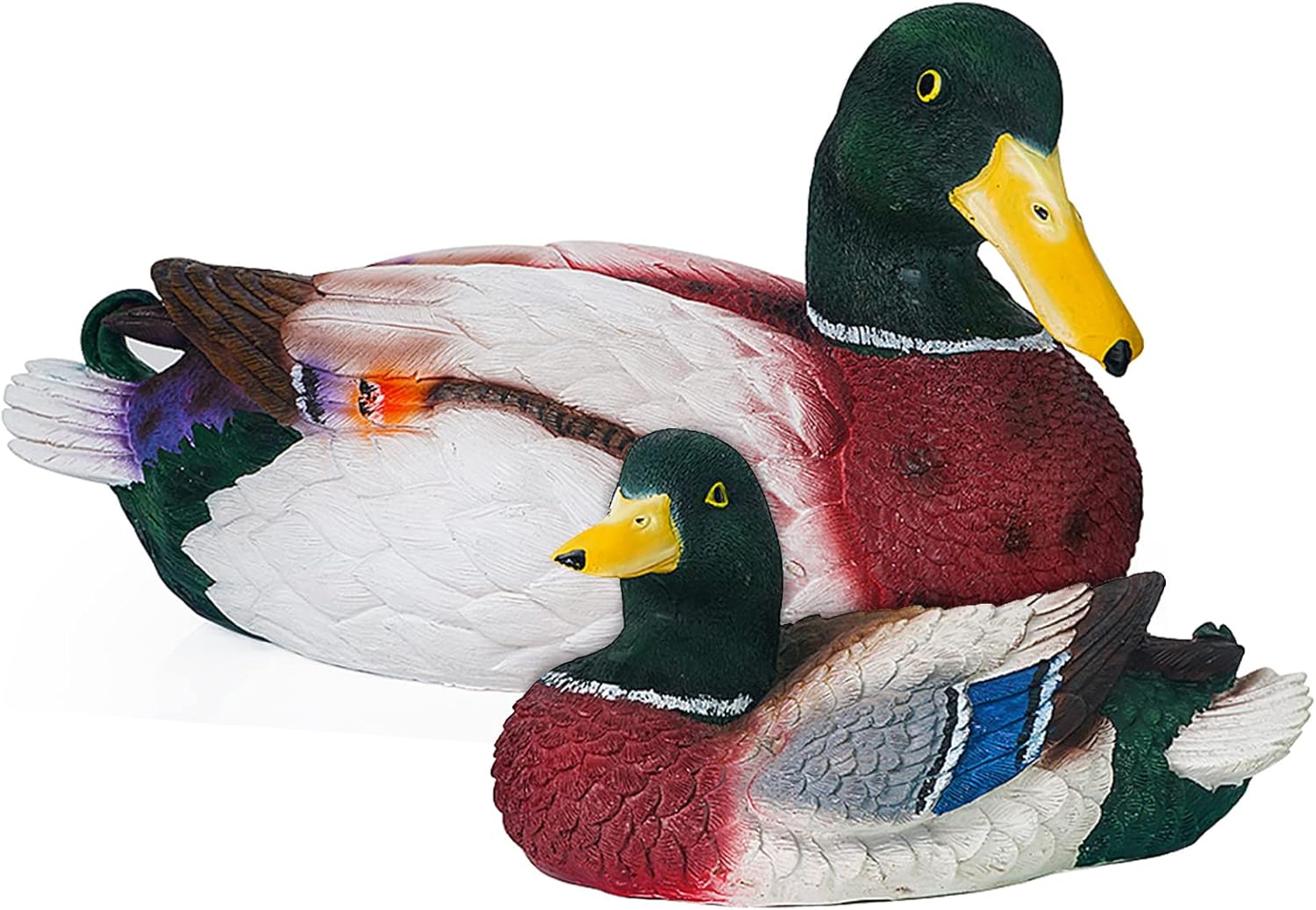 Dreamseden Pond Duck Statues Two Ducks Pool Decor Realistic
