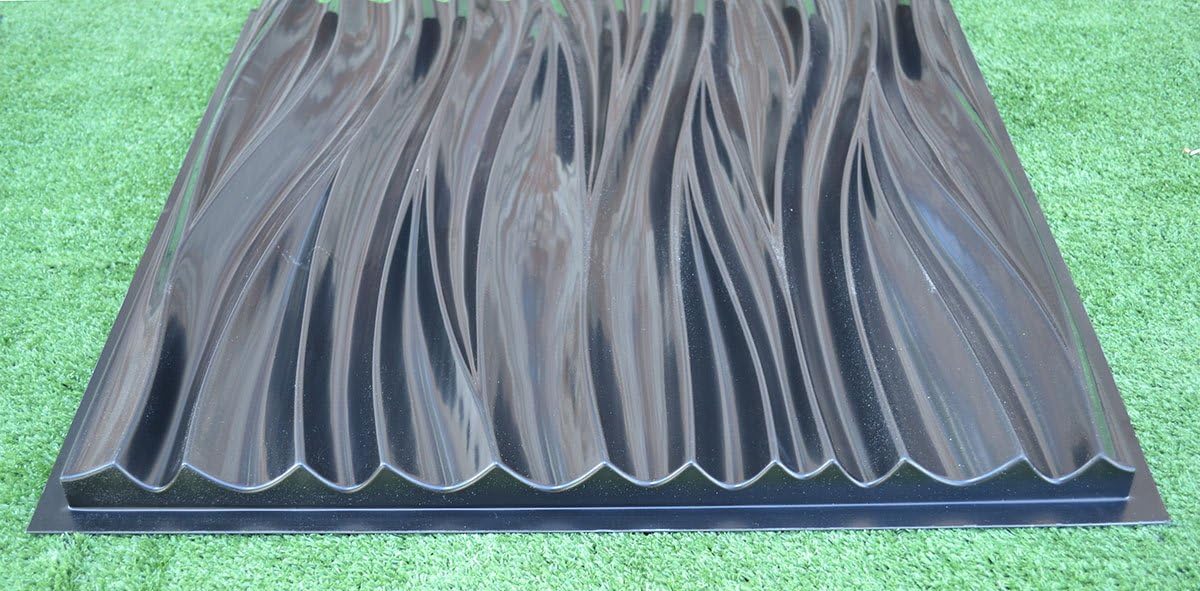 SvitMolds WAVE 3D WALL PANEL MOLD PLASTER Wall Art Decor Decorative Wall tile Panels #3D02