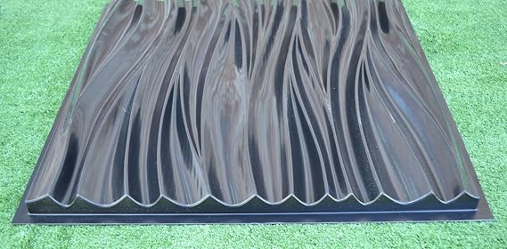 SvitMolds WAVE 3D WALL PANEL MOLD PLASTER Wall Art Decor Decorative Wall tile Panels #3D02