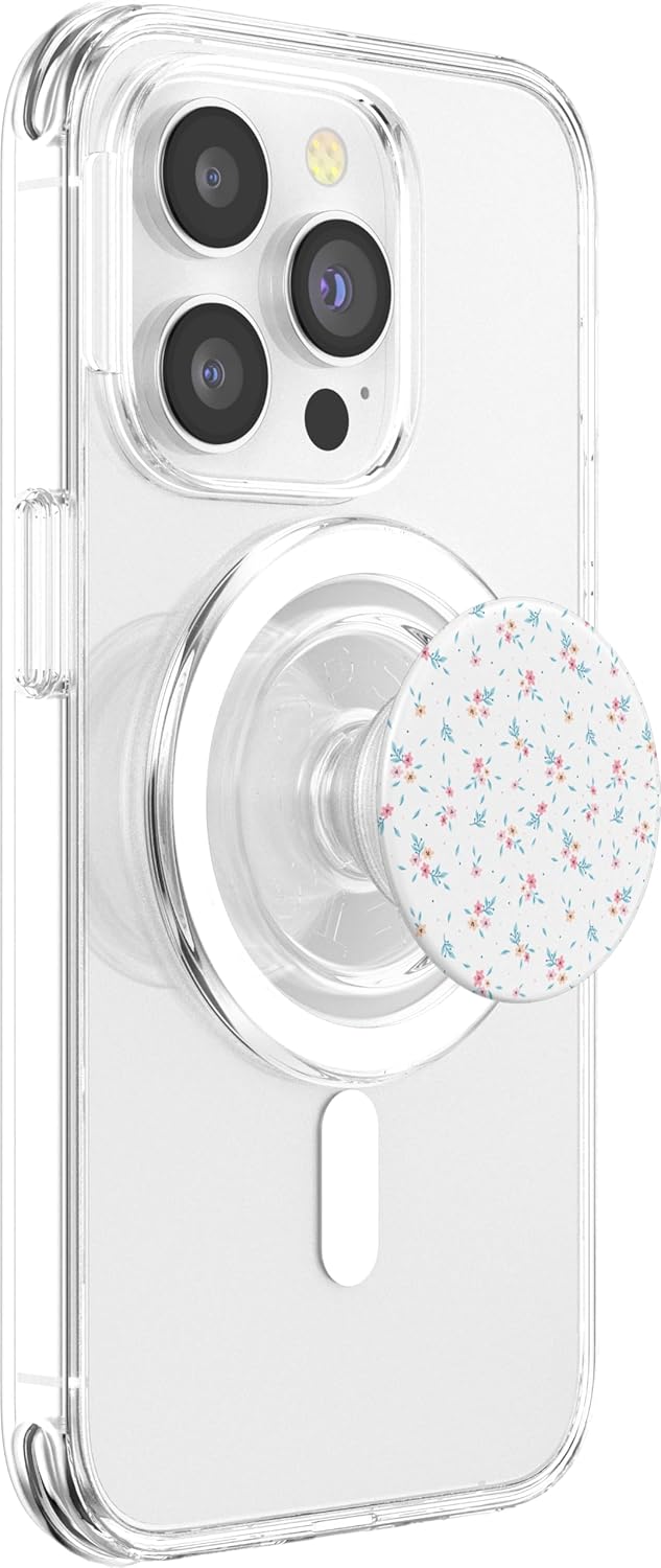 Coquette Aesthetic Cute Ditsy Floral Feminine Aesthetic PopSockets MagSafe PopGrip for iPhone