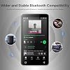 MP3 Player with Bluetooth and WiFi 4 Inch Full Touch Screen MP4 MP3 Player with Spotify Android Streaming Music Player Portable HiFi Sound Digital Audio Player with Speaker Silver-White