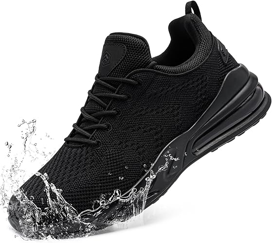 LARNMERN Impermeabile Sneakers Uomo Scarpe Running Corsa Scarpe da Cucina Scarpe Antiscivolo Cuoco Leggero Camminata Casual Comode