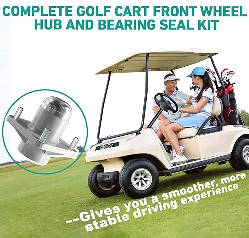 Miniatura 6 de Drive-up Club Car DS - Conjunto de buje delantero para carrito de golf con rodamientos, kit de sellos para Club Car DS 1981-2003 Carros de golf