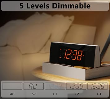iTOMA Alarm Clocks Radio with APP Control, Bluetooth, FM Radio, Dual Alarm with Snooze, USB Charging, Auto and Manual Dimmer CKS503