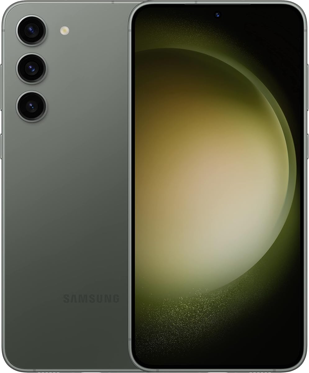 Teléfono SAMSUNG Galaxy S23+ Series AI, teléfono inteligente Android desbloqueado, 256 GB de almacenamiento, 8 GB de RAM, cámara de 50 MP, modo nocturno, batería de larga duración, pantalla adaptable, versión de EE. UU., 2023, verde | Cámara de 50MP