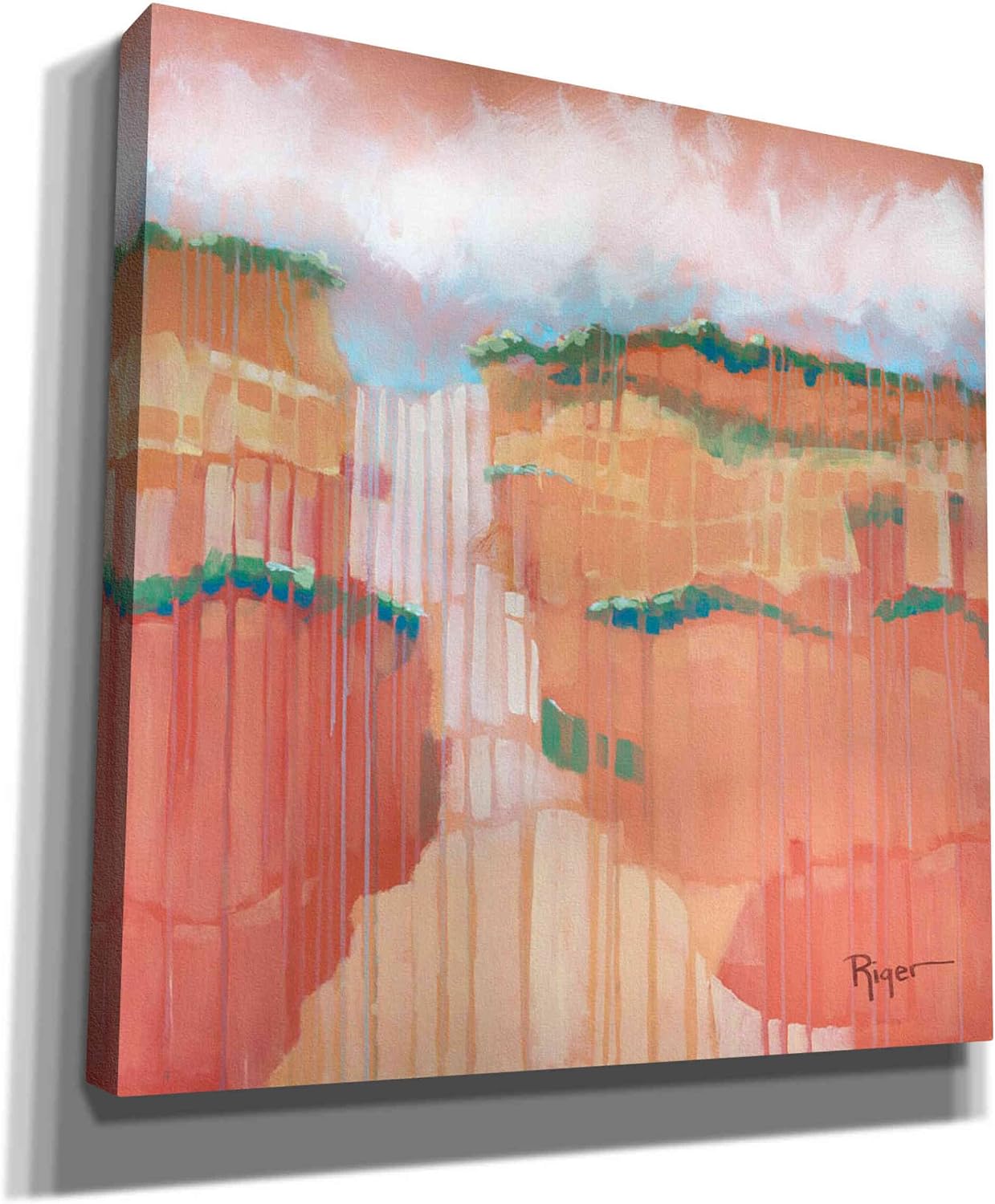 Epic Graffiti Dunes Giclee Canvas Wall Art, Orange