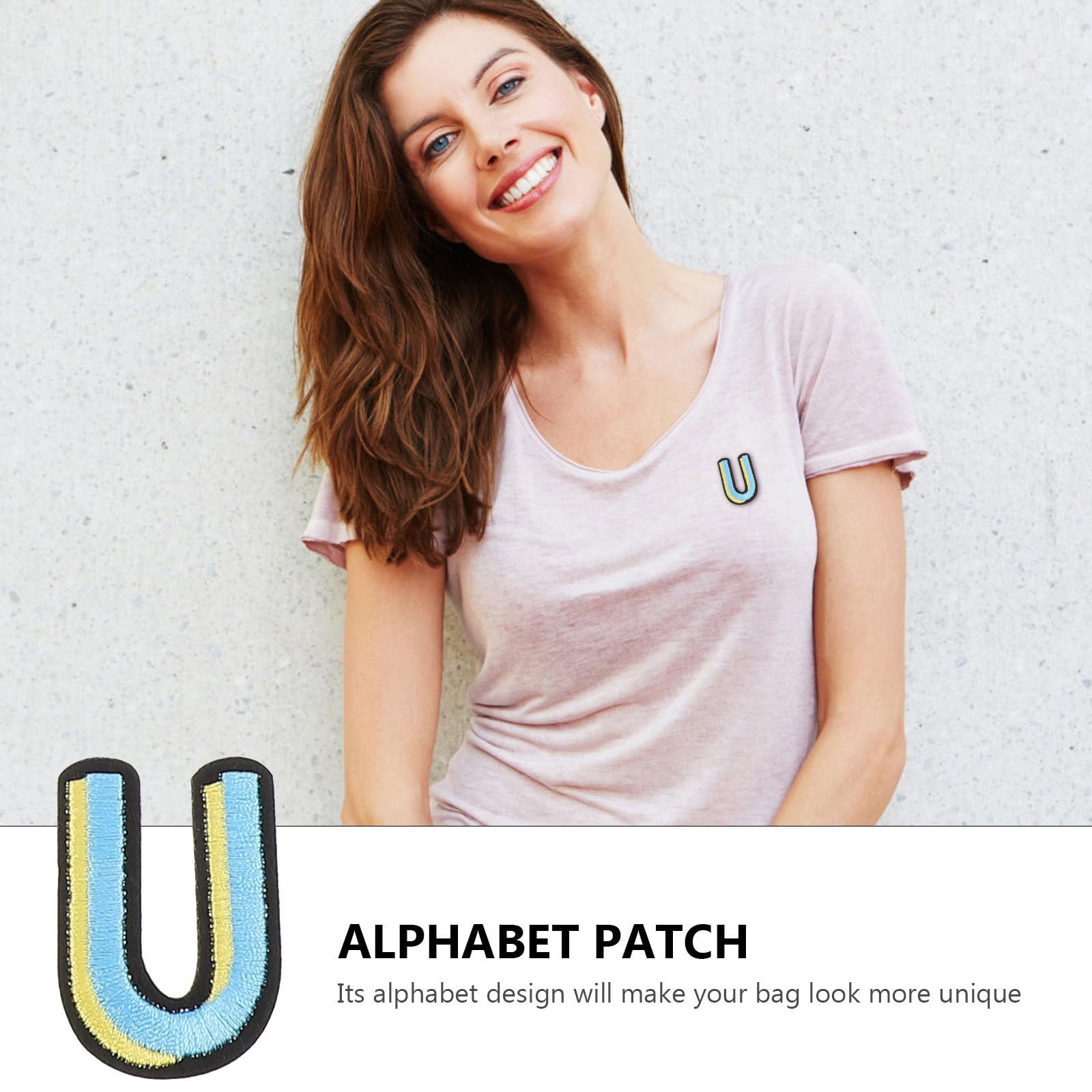 SHINEOFI 156pièces Patches à Coudre Pour Vêtements Et Alphabet Créatif Autocollants Décoratifs Pour Tenues Et Accessoires