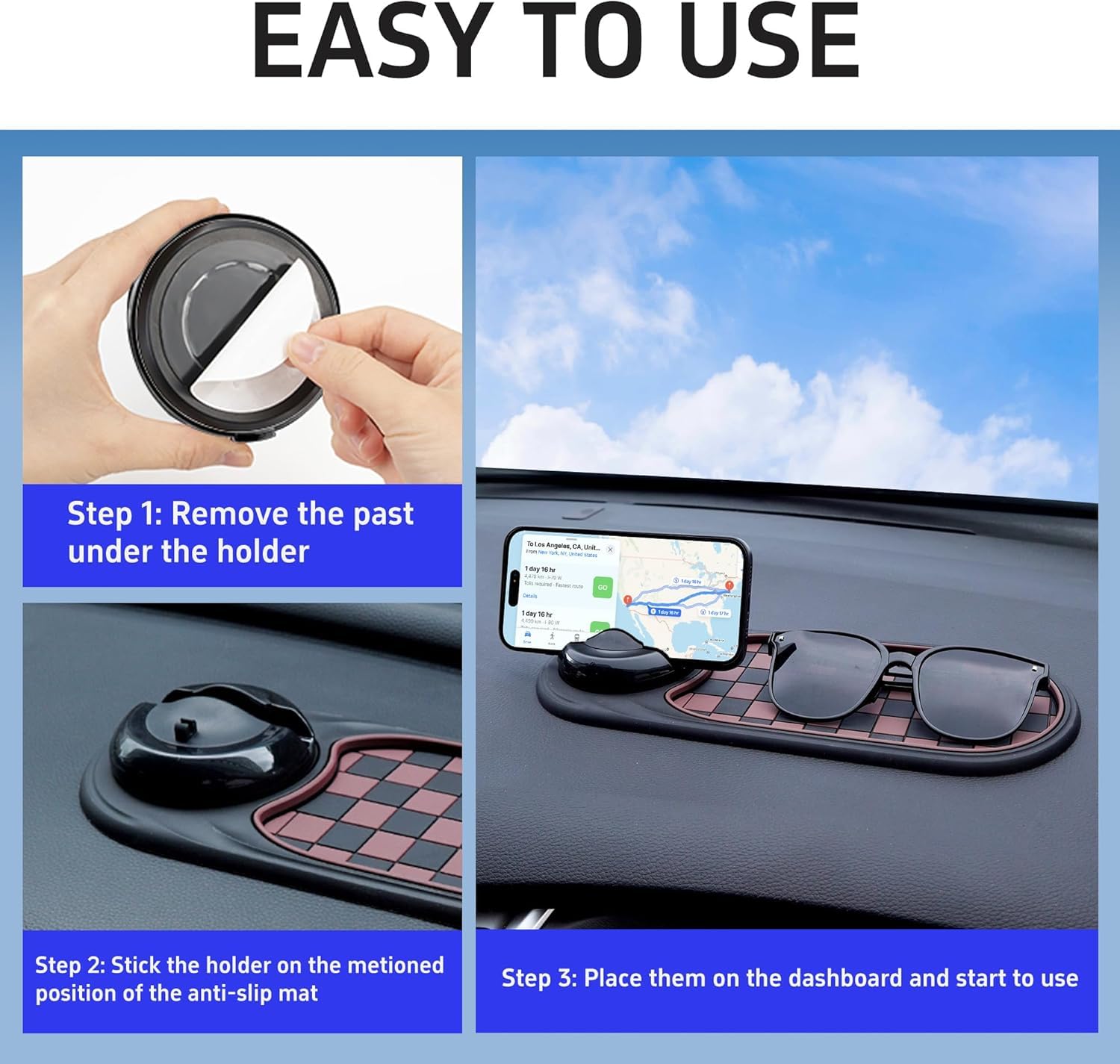 Tappetino Antiscivolo per Citroen C3 C4 C5 2017-2023