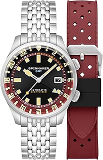 Men's 42mm Bradner GMT Automatic Watch with Solid Stainless Steel Bracelet SP-5121