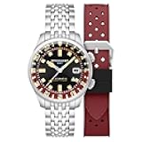 Men's 42mm Bradner GMT Automatic Watch with Solid Stainless Steel Bracelet SP-5121
