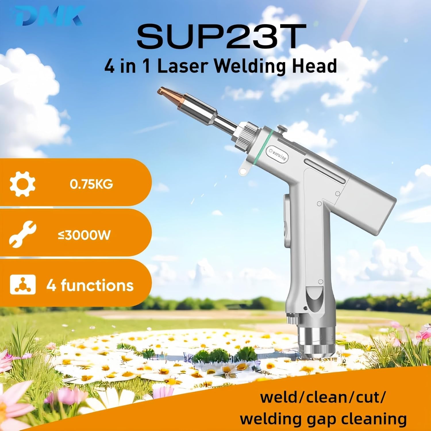 DMK SUP23T 4-in-1 Laser Welding Head functions