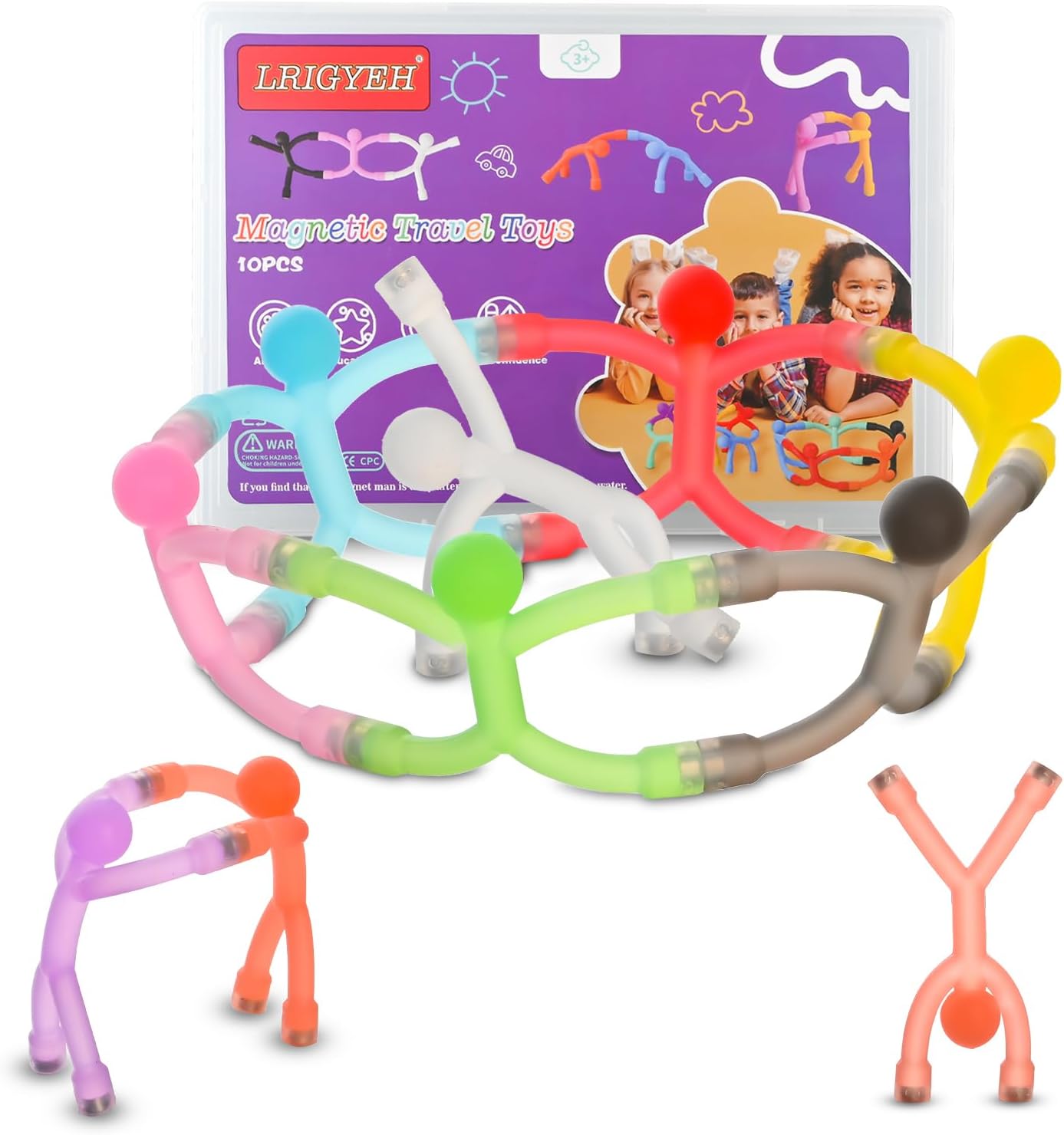 Stocking Stuffers for Kids Toddlers, Magnetic Travel Toys, Airplane Car Travel Activities Essential, Fidget Toys Road Trip ‌Sensory Toy for Boys and Girls (Men)