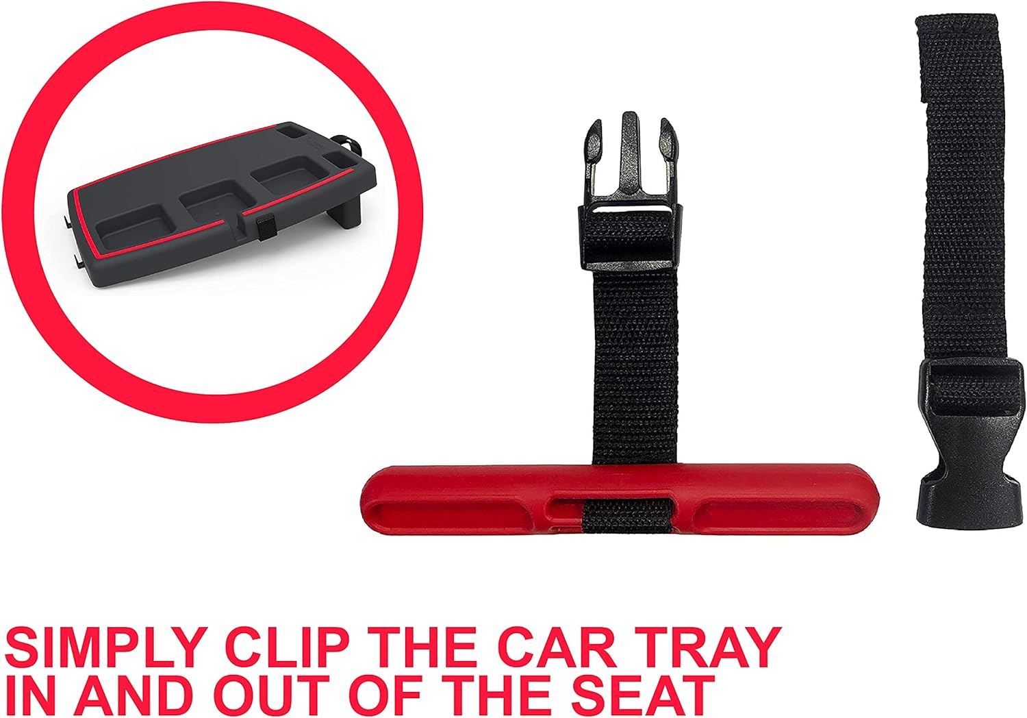 STUPID Car Tray - Classic Car Tray & Seat Anchor Gift Bundle - Ultimate Car Organizer & Mobile Office - Security Belt for Car Tray - Hot Rod : Automotive