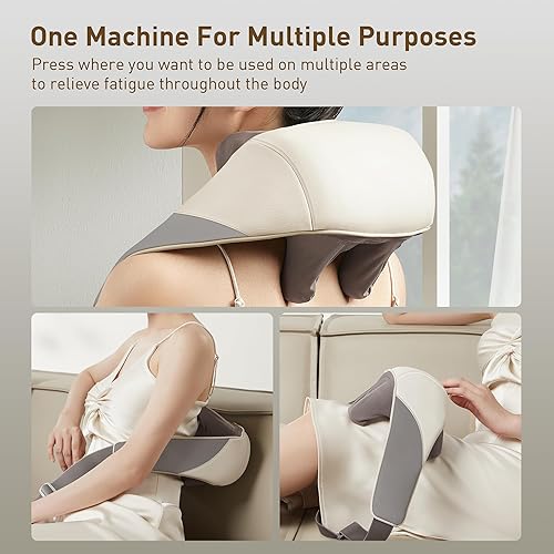 Miniatura 6 de Shiatsu - Masajeador de espalda y cuello con calor, masajeador eléctrico de cuerpo completo, masajeadores para cuello y espalda, regalo perfecto