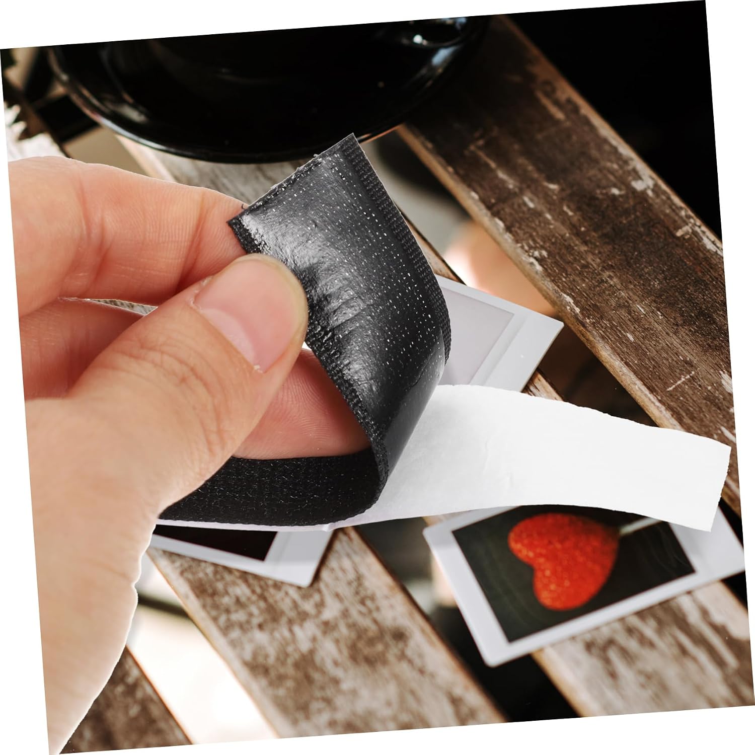 TEHAUX 2rolls Self-Adhesive Hook and Tape Fasteners Sticky Strips for Home Office and Workshop Use Reusable and Easy to Install
