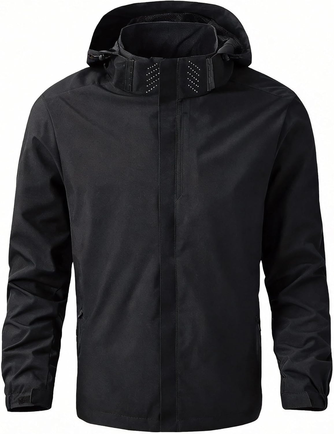 Men' Waterproof Rain Jacket Lightweight Outer Hooded Outdoor Raincoat Hiking Windproof Climbing Jackets