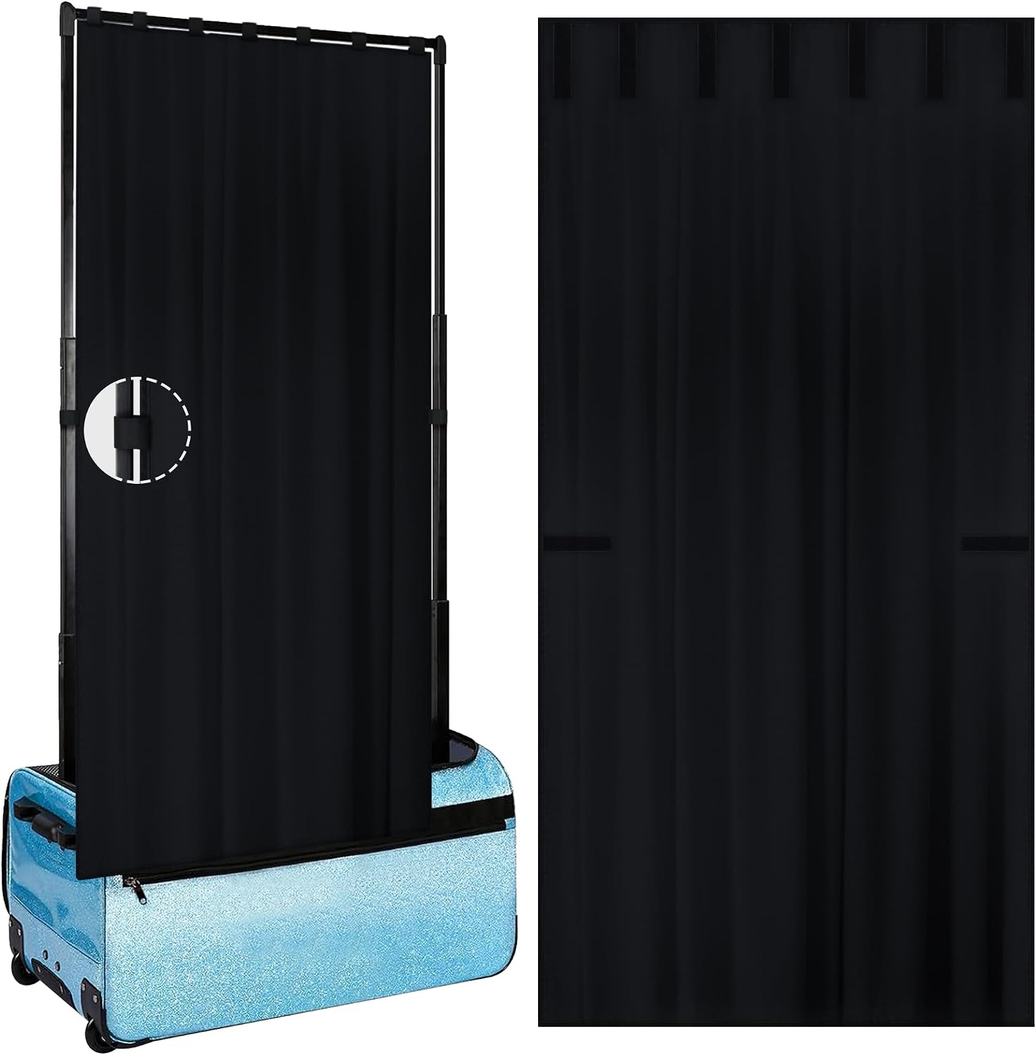 Privacy Curtain for Dance Bag Suitcase, Dance Competition Bag Accessories