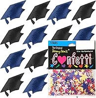 Vista 151 de Confeti Grad Cap Negro, Púrpura Combo - 2 bolsas de media onza (1 oz) (8400/8412)