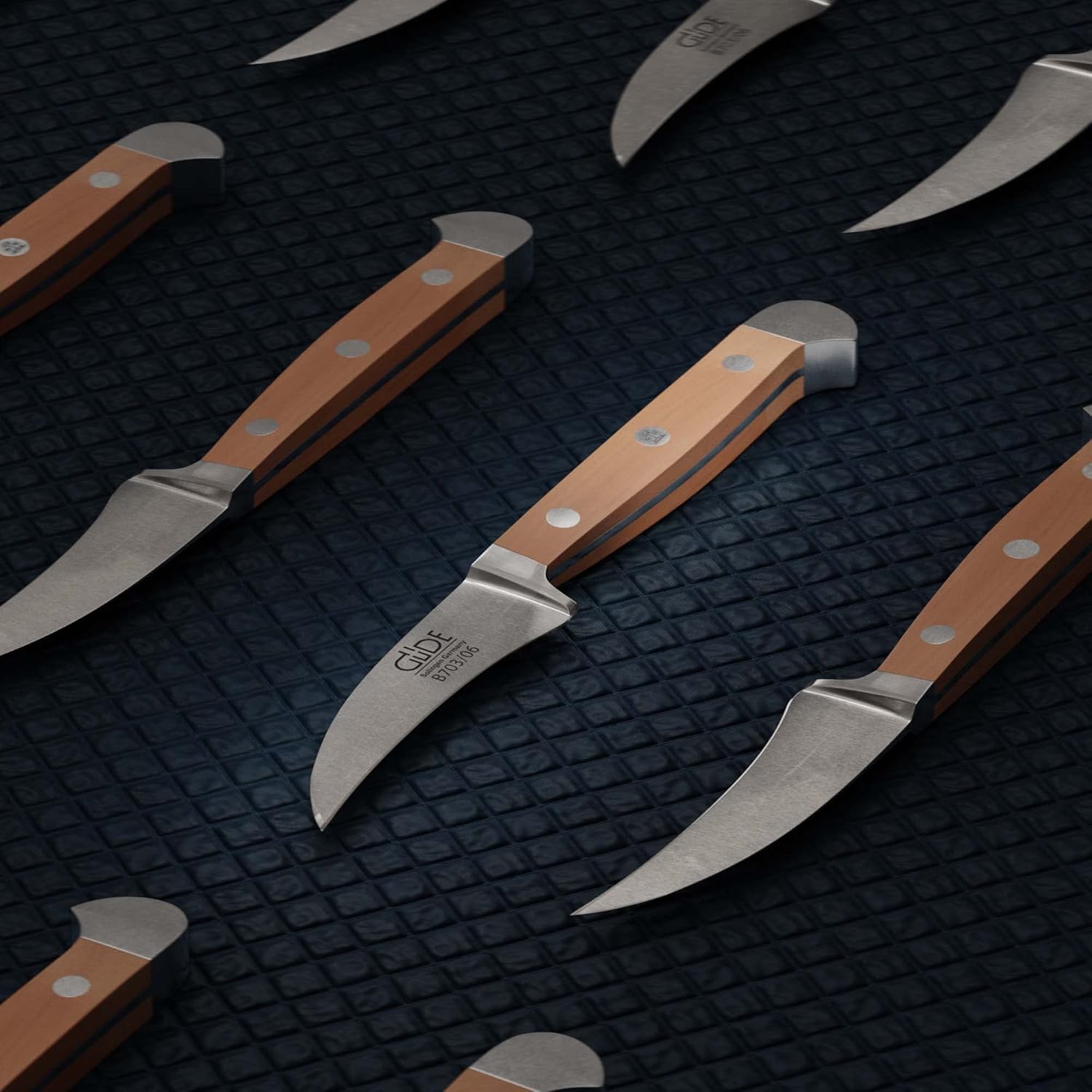 Güde Alpha Pear Series Hand Forged Bird's Beak Knife, 2-in -Luxury Pear Wood Handle- Made in Solingen, Germany Since 1917