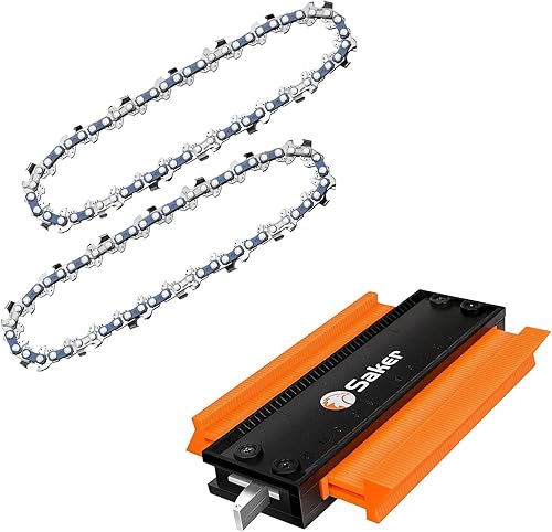 Saker Mini motosierra, motosierra eléctrica portátil de 4 pulgadas, herramienta de perfil sin cable Saker (bloqueo de 5 pulgadas)