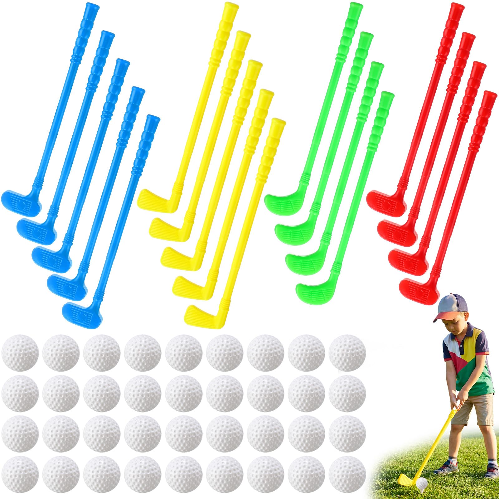 Photo 1 of Teyva Daily 36 Pcs Plastic Mini Golf Club for Toddler Golf Party Favor