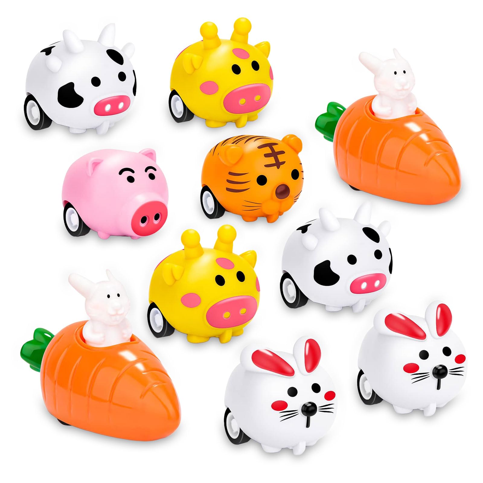 Meanju 12 Pièces Lapins à Remonter avec Carottes, ouets de Course pour Paques Enfant,Jouets à Remonter de Pâques,Décoration de Fête Cadeau de Pâques pour Enfants