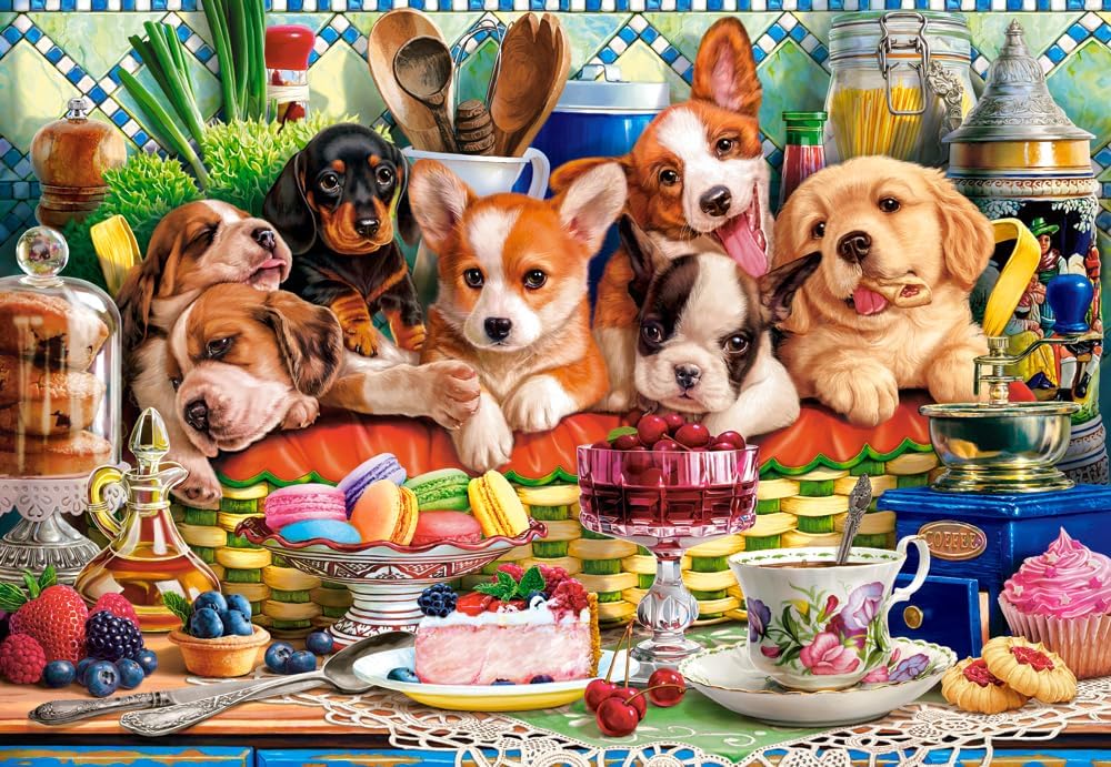 Castorland Puzzle Puppies Dessert - 1000 Pieces Puzzle