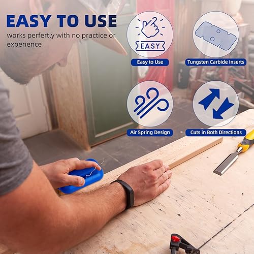 Miniatura 488 de GSCIT Club Bandas de borde de roble, rollo de 1 pulgada x 10 pies de bandas de borde de chapa - Cinta de madera real flexible previamente pegada