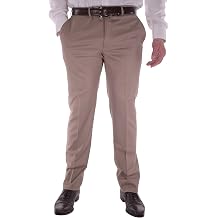 Zanella Pn12 Luxury Wool Men Trousers - Modern Fit Flat Front Dress Pants