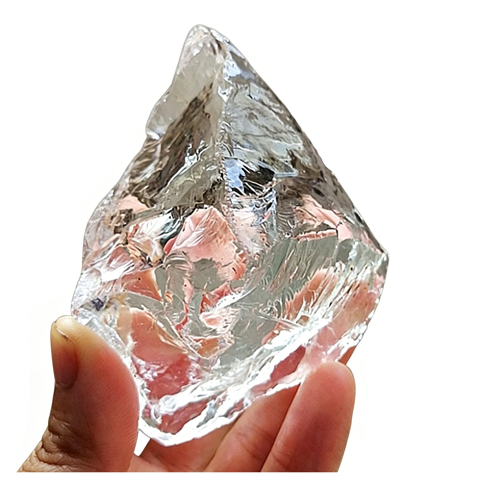 Zooeelly Natural Clear Quartz Rough Stone Mineral Specimen, Raw Stone Gemstone Crystal Rock for Cabbing,Tumbling,Cutting,Polishing,Lapidary,Wire Wrapping,Healing Reiki,Jewelry Making,4CM