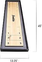 Vista 2 de Franklin Sports Mesa de Shuffleboard y Curling 2 en 1 - Juego de Mesa Portátil Incluye 8 Mini Discos Rodantes - 45
