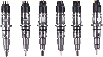6X Common Rail Fuel Injectors 0445120351 5801618038 0986435678 0445120350 0445120349 5801618038R Compatible With Iveco New Holland Engine F4HFE6137 F4DFE613N F4DFE614B