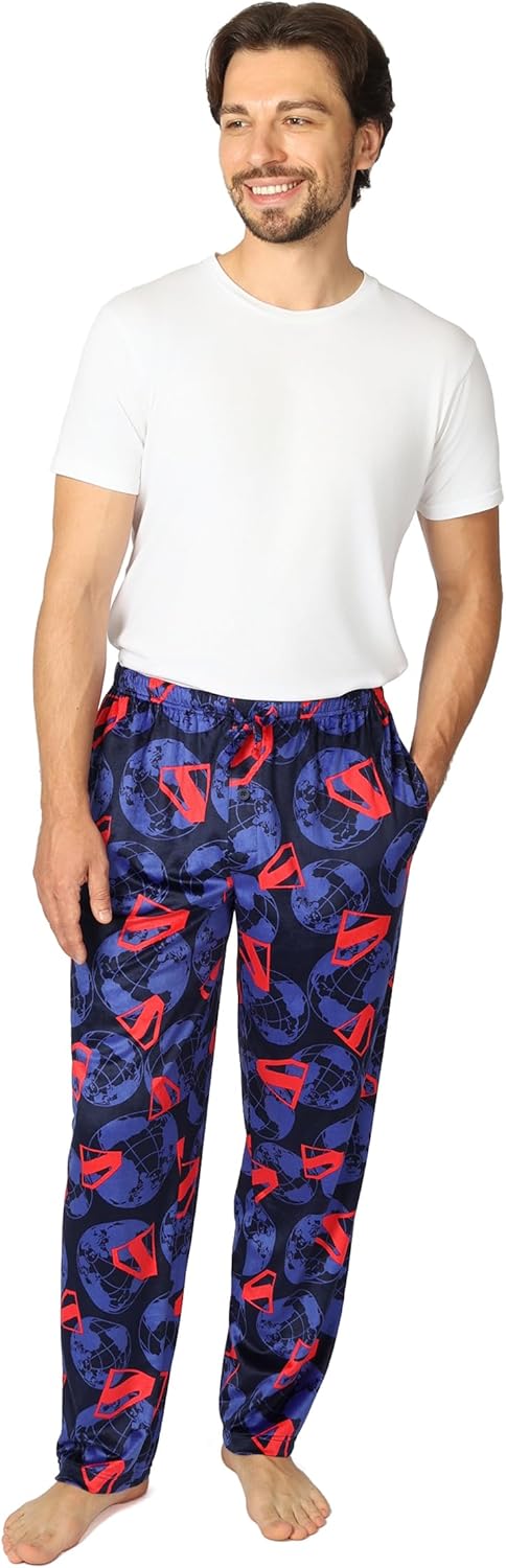Superman mens Pajama Pants, Lounge Bottoms With Drawstring, Ultra-soft & Comfortable - Image 6