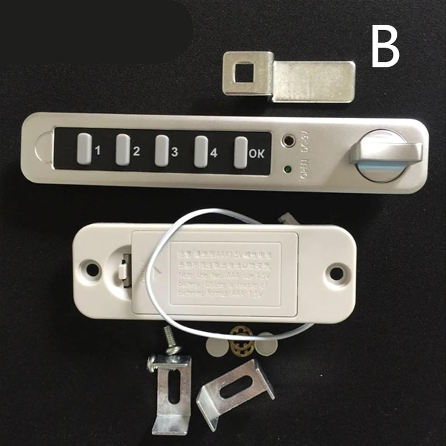 Electronic Combination Drawer Lock for Keyless Gym Locker School Cabinet Hotel Home Security MS512 1Pcs(B)