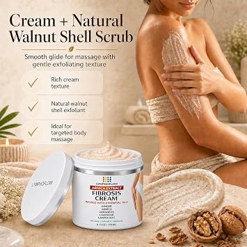 Bruizex Fibrosis Care Cream After Liposuction and BBL Use with Lymphatic Drainage Massage After 360 lipo, Brazilian Butt Lift, Tummy Tuck Works with MLD Body Massager Tools, Faja, lipofoam, 4 Oz