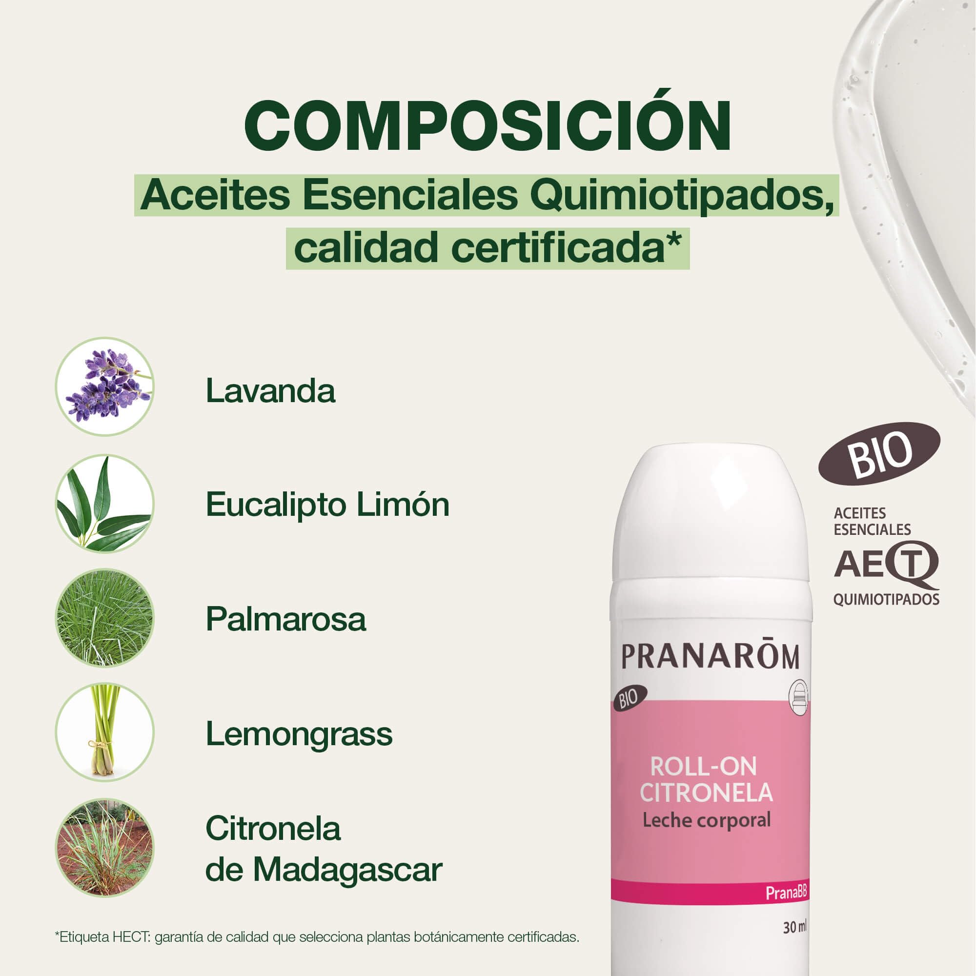 PRANARÔM PranaBB Roll-On Antimosquitos BIO – Protección 7 Horas – Repelente Natural con Aceites Esenciales Orgánicos – Uso Familiar – 30 ml
