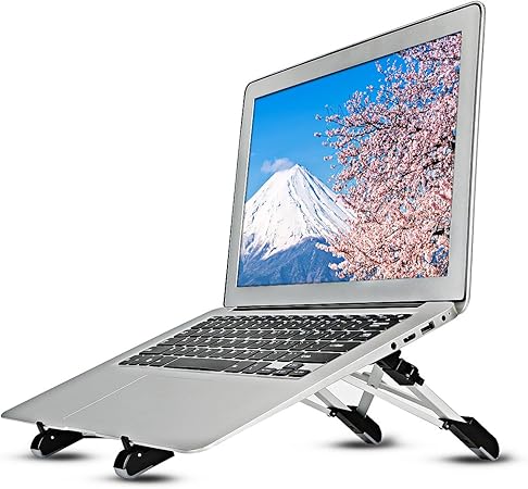 Amazon Co Jp Megainvo ノートパソコン スタンド Pcスタンド ノート 折りたたみ式 Pcホルダー 高さ 角度調整可能 軽量 アルミ合金 Pc Macbook ラップトップ Ipad タブレット 3in1 パソコン 周辺機器