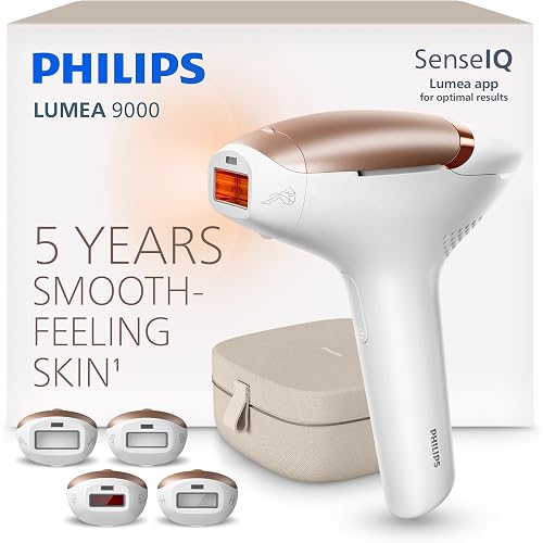 Philips Lumea 9000 IPL Hair Removal Device for Long-Lasting Smooth Skin