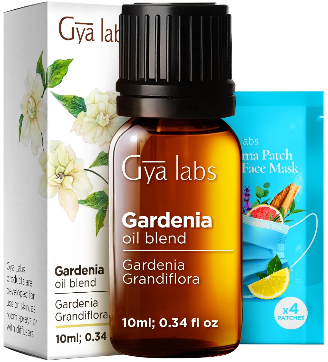 Gardenia Essential Oil for Skin, Hair &amp; Diffuser - 0.34 Fl Oz