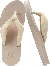 KuaiLu Women's Summer Thong Foam Yoga Flat Sandals Cushioned Sandals Beach and Pool Shoes